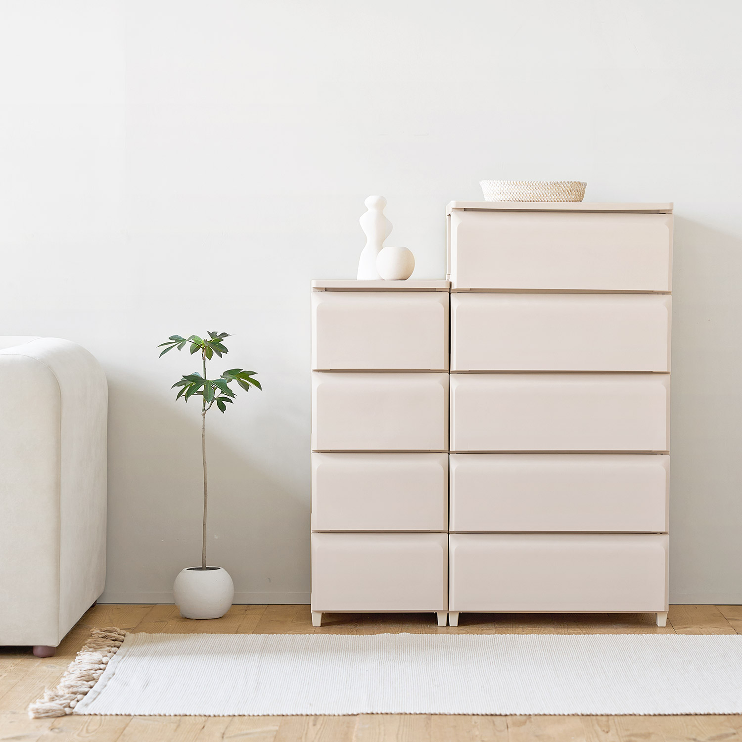 데일리 조립식 서랍장 수납 정리함 L 5단