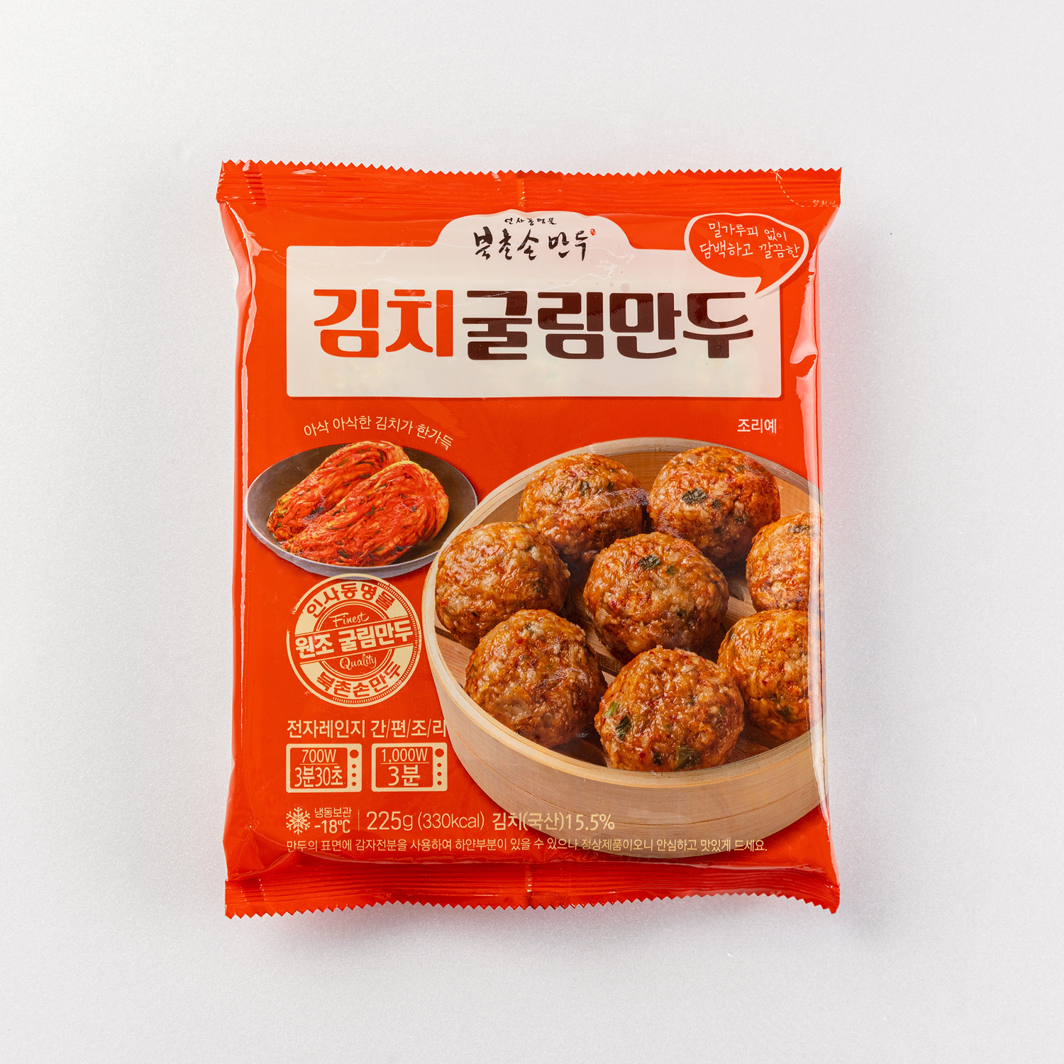 북촌손만두 굴림만두 김치 225g