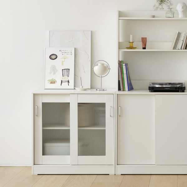 [사은품 증정]발트 주방 수납장 상부장 하부장 시리즈 슬라이딩 카페 4type