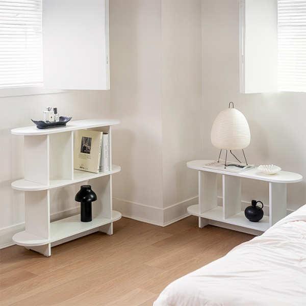 발트 라운드 선반장 진열장 수납 선반 다용도 거실장 2size 3type