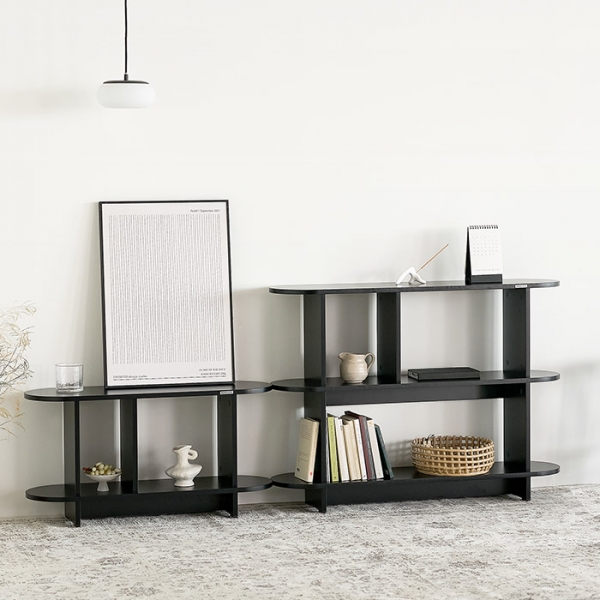 발트 라운드 선반장 진열장 수납 선반 다용도 거실장 2size 3type