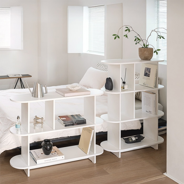 발트 라운드 선반장 진열장 수납 선반 다용도 거실장 2size 3type