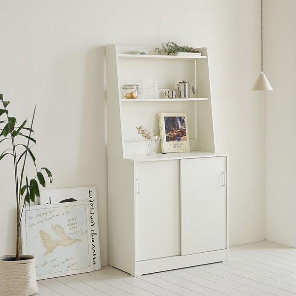 발트 주방 수납장 세트 슬라이딩 카페 선반 (일반하부장+상부장)