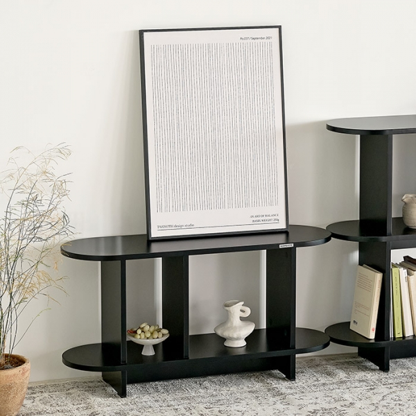 발트 라운드 선반 스탠드 다용도 진열장 2단 800/1000