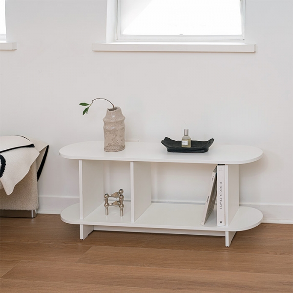 발트 라운드 선반 스탠드 다용도 진열장 2단 800/1000