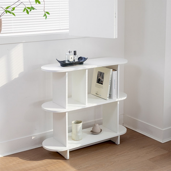 발트 라운드 선반 스탠드 다용도 진열장 3단 800/1000