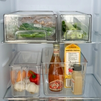 주방 팬트리 냉장고 투명 수납정리함