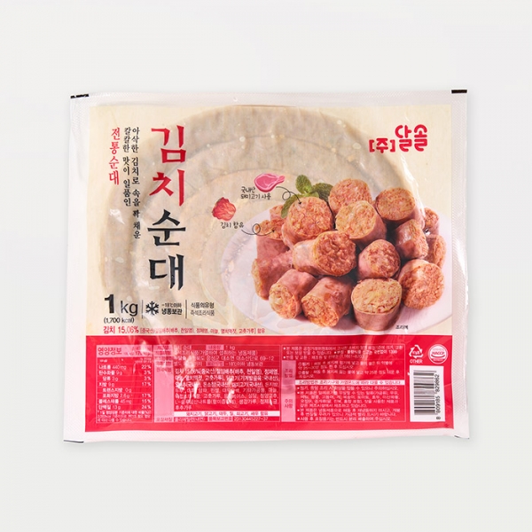 달솔 김치순대 1kg + 1kg + 1kg