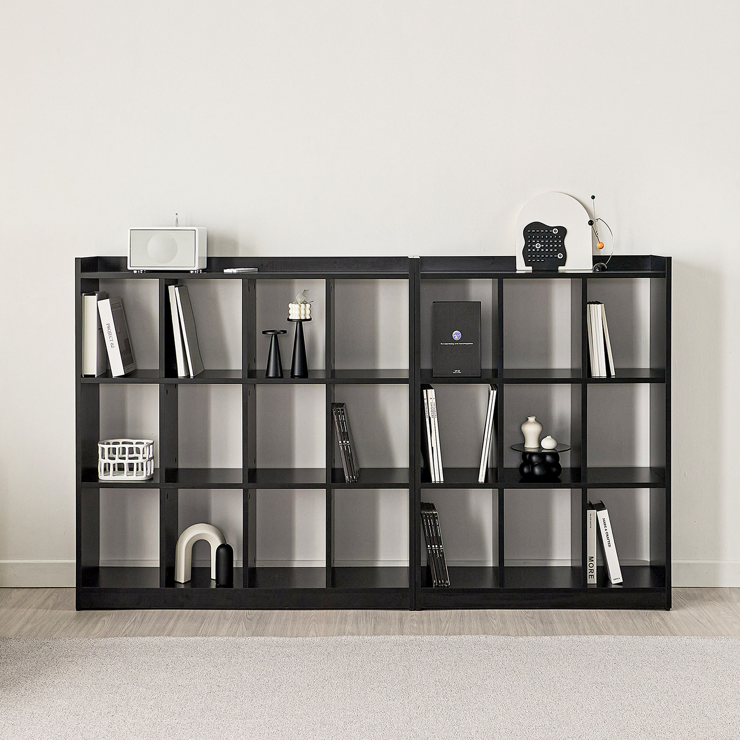 [사은품 증정]발트 오픈 책장 거실 인테리어 수납 책장 6type