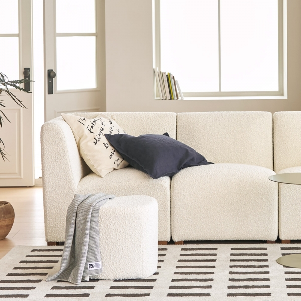 파미에 모듈 소파 2인용 코너 스툴 부클 쇼파