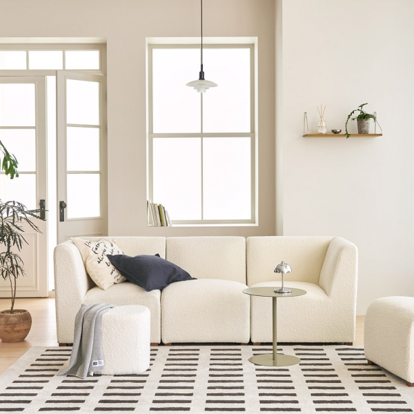 파미에 모듈 소파 2인용 코너 스툴 부클 쇼파