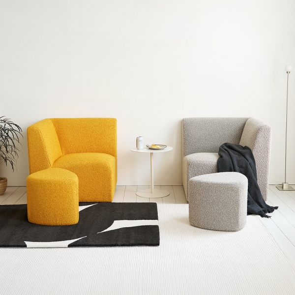 파미에 모듈 소파 2인용 코너 스툴 부클 쇼파