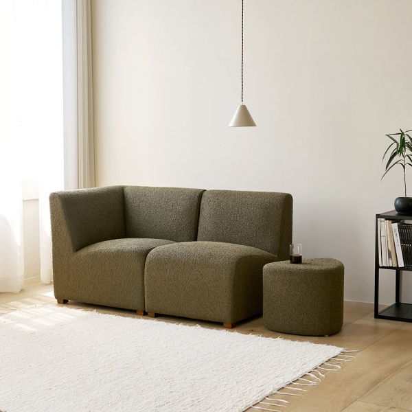 파미에 모듈 소파 2인용 코너 스툴 부클 쇼파