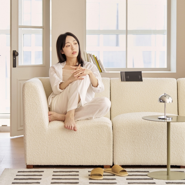 파미에 모듈 소파 2인용 코너 스툴 부클 쇼파