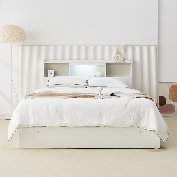 베스트 LED 수납 침대 (Q)