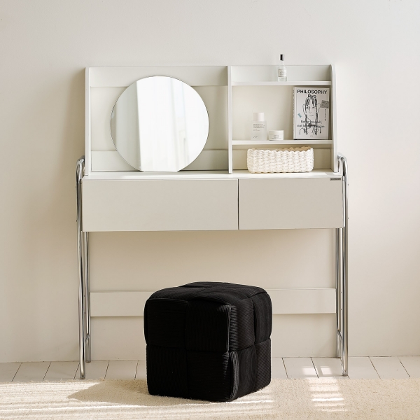 발트 크롬 화장대 모던 미드센츄리 600/1000