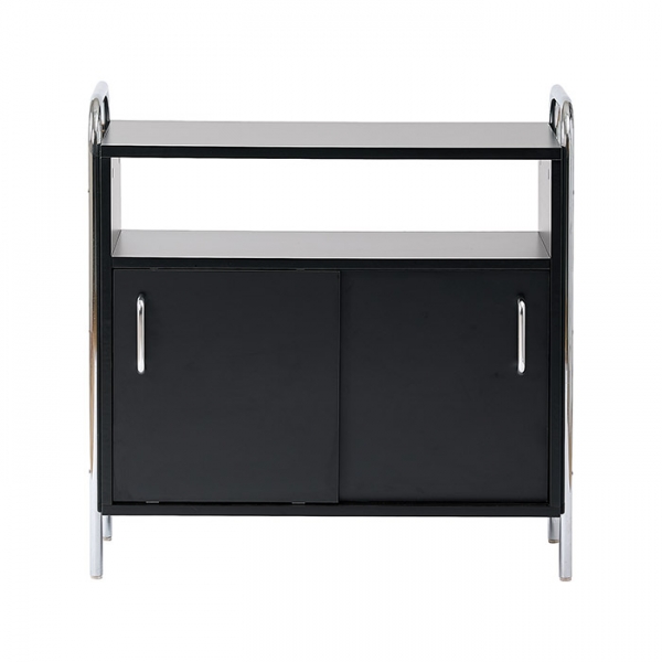 [블랙컬러출시] 발트 크롬 슬라이딩 수납장