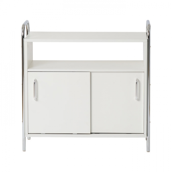 [블랙컬러출시] 발트 크롬 슬라이딩 수납장