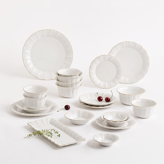 {기획세트상품} 블룸 4인 식기 세트+마카롱 수저세트