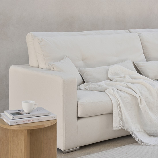 모블러 덴버 더블등받이 4인 패브릭 소파 + 쿠션 5P 증정