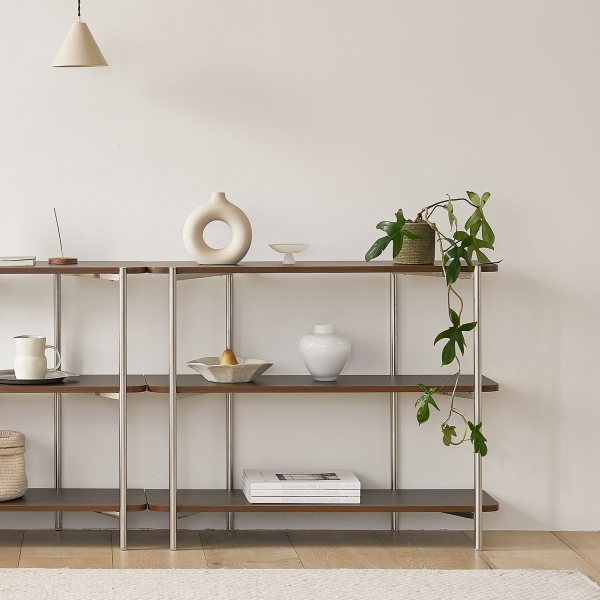 발트 스텐 선반 인테리어 진열장 장식장 3단 800/1000