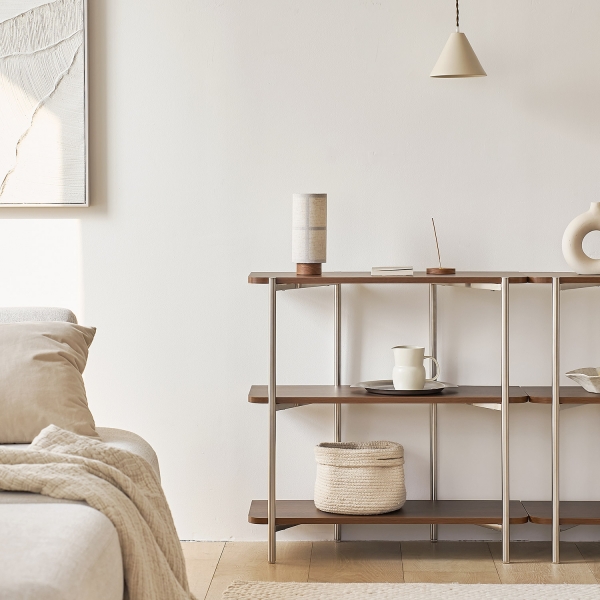 발트 스텐 선반 인테리어 진열장 장식장 3단 800/1000