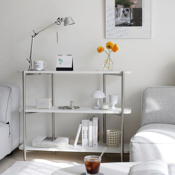 발트 스텐 선반 인테리어 진열장 장식장 3단 800/1000