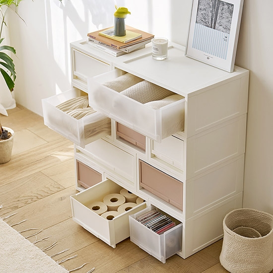 {기획특가} 데일리 모듈 서랍장 1단 세트 (2+1)