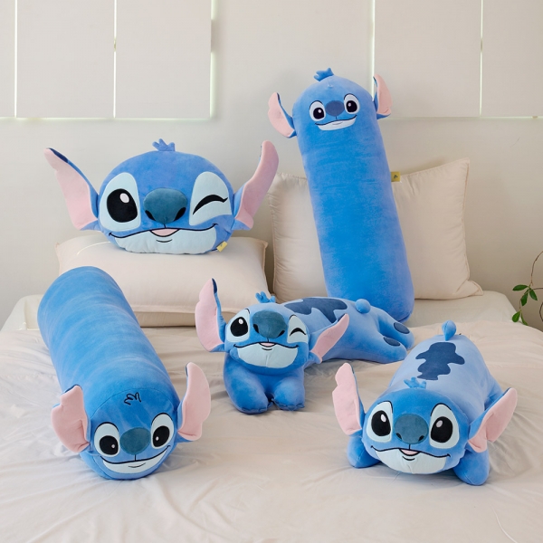 스티치 원통 쿠션