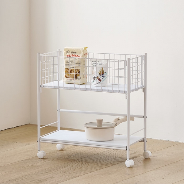 헤이즈 수납 트롤리 L (화이트)