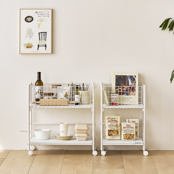 헤이즈 수납 트롤리 L (화이트)