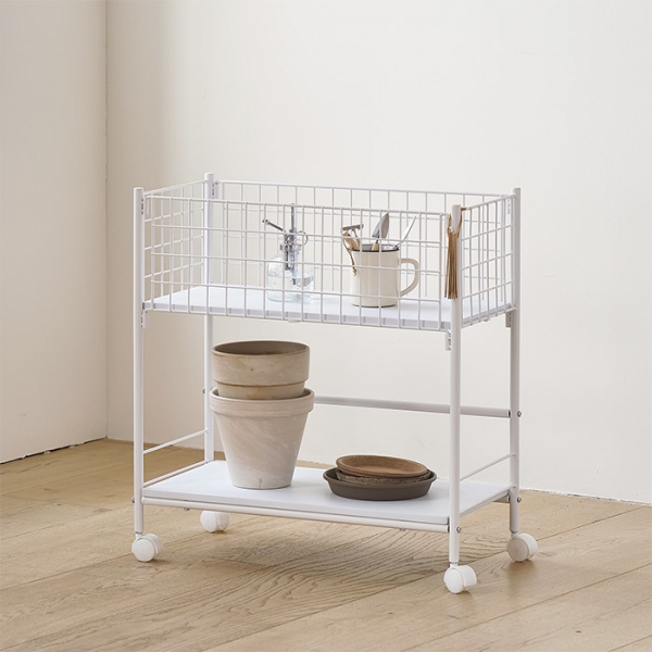 헤이즈 수납 트롤리 L (화이트)