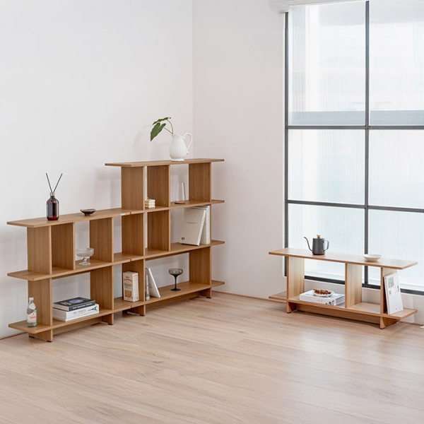 발트 사각 선반 스탠드 다용도 수납 진열장 4단 800/1000