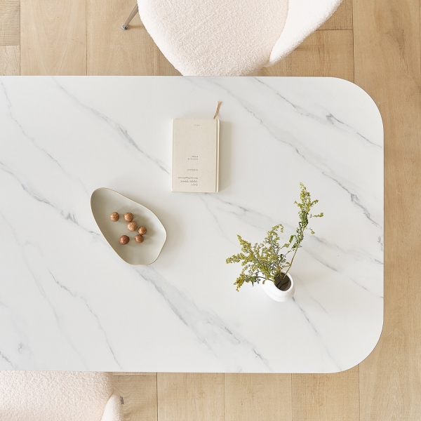 [사은품 증정]블랑 마블 세라믹 사각 식탁 1400