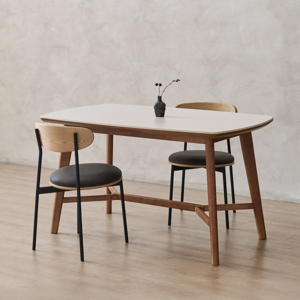 밀로 원목 세라믹 테이블