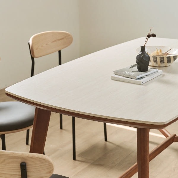 밀로 원목 세라믹 테이블