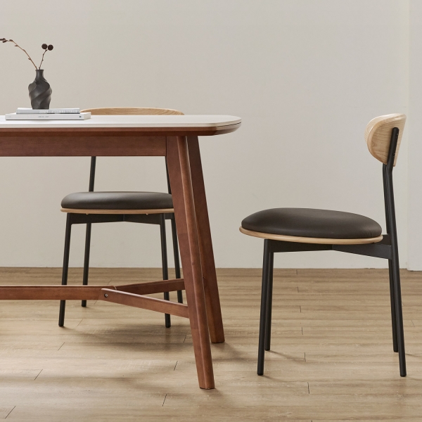 밀로 원목 세라믹 테이블