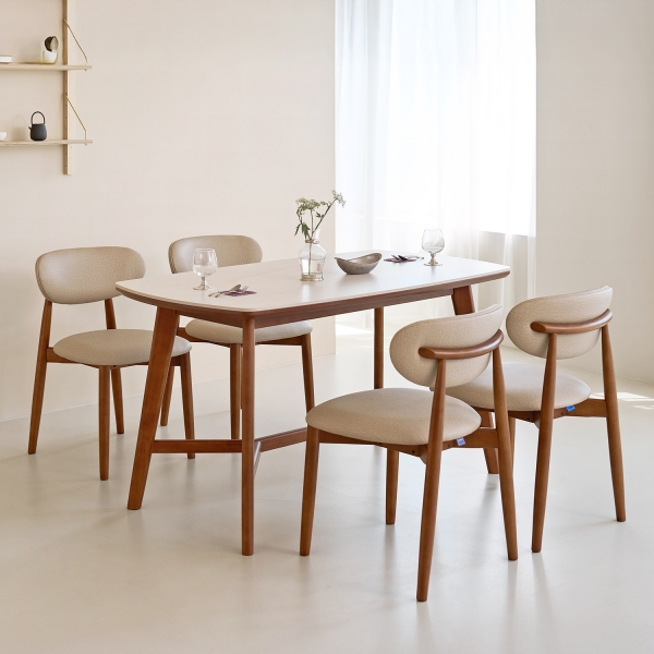 밀로 원목 세라믹 테이블