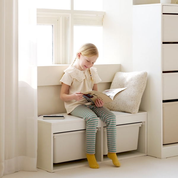 이솝 바스켓 수납장 시리즈 장난감 수납 정리 서랍장 7type