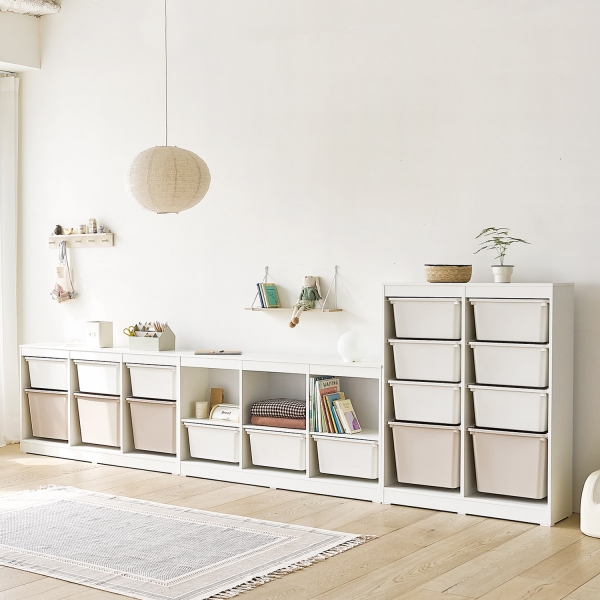 이솝 바스켓 수납장 시리즈 장난감 수납 정리 서랍장 7type