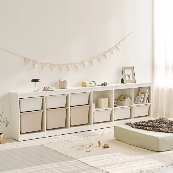 이솝 바스켓 수납장 시리즈 장난감 수납 정리 서랍장 7type