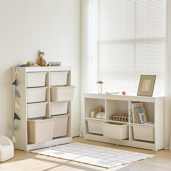 이솝 바스켓 수납장 시리즈 장난감 수납 정리 서랍장 7type