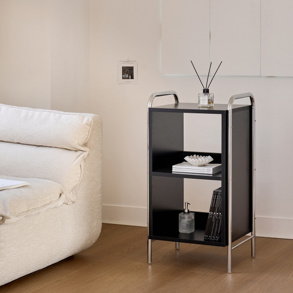 발트 크롬 수납 선반 책장 미드센츄리 진열장 400