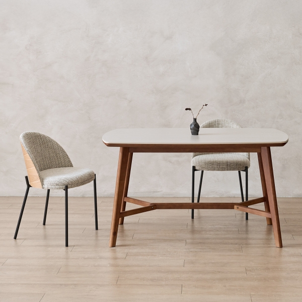 테모 벤트우드 체어 원목 의자 패브릭 식탁 고급