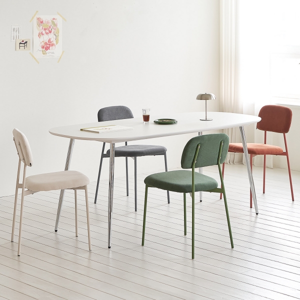 덴버 패브릭 체어 책상 카페 식탁 인테리어 의자 4colors