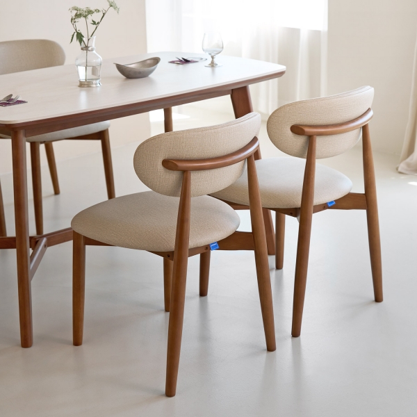 밀로 원목 체어 감성 인테리어 카페 식탁 의자