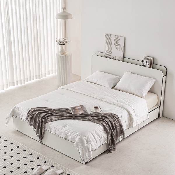 블랑 엣지 수납 침대 (SS/Q)