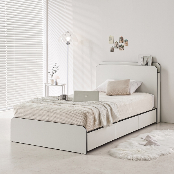 블랑 엣지 수납 침대 (SS)