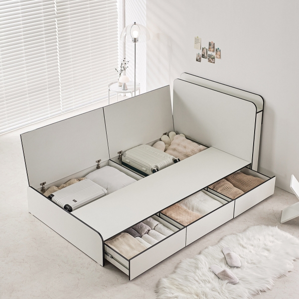 블랑 엣지 수납 침대 (SS)