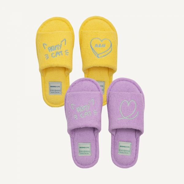 [사은품 증정] 1+1 젤라또 오픈 룸슈즈 세트 홈 슬리퍼 층간소음 거실화